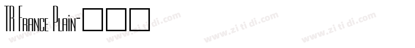 TR France Plain字体转换